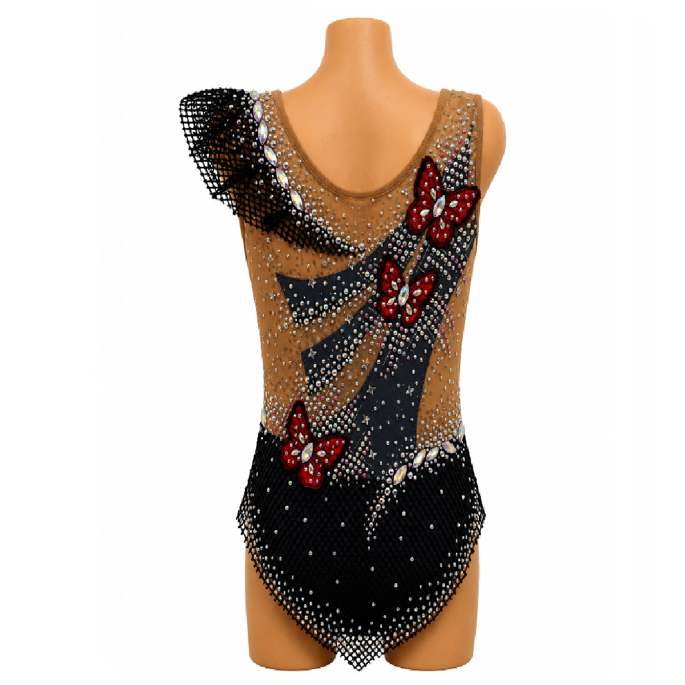 130-135 cm Competition Leotard Pansy