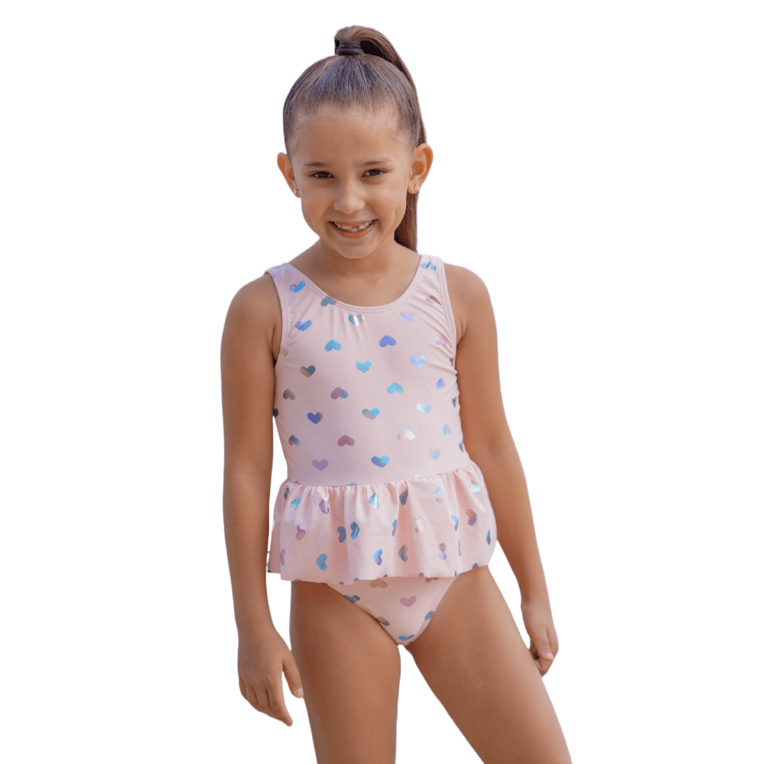 Heart Print Swimsuit