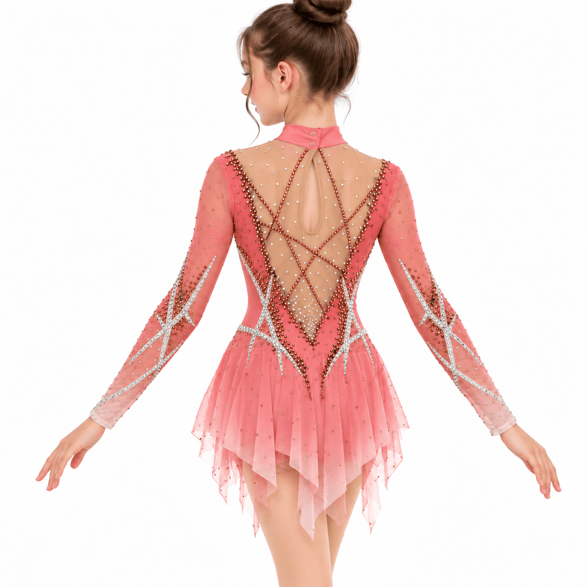 129-140 cm Figure Skating Dress Slide - OneSports - #dubai
