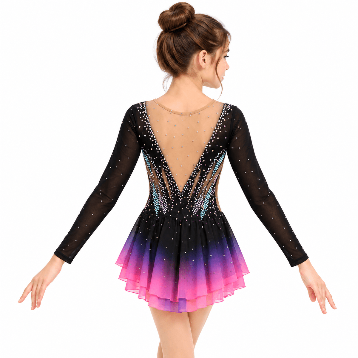 141-146 cm Figure Skating Dress Flow - OneSports - #dubai