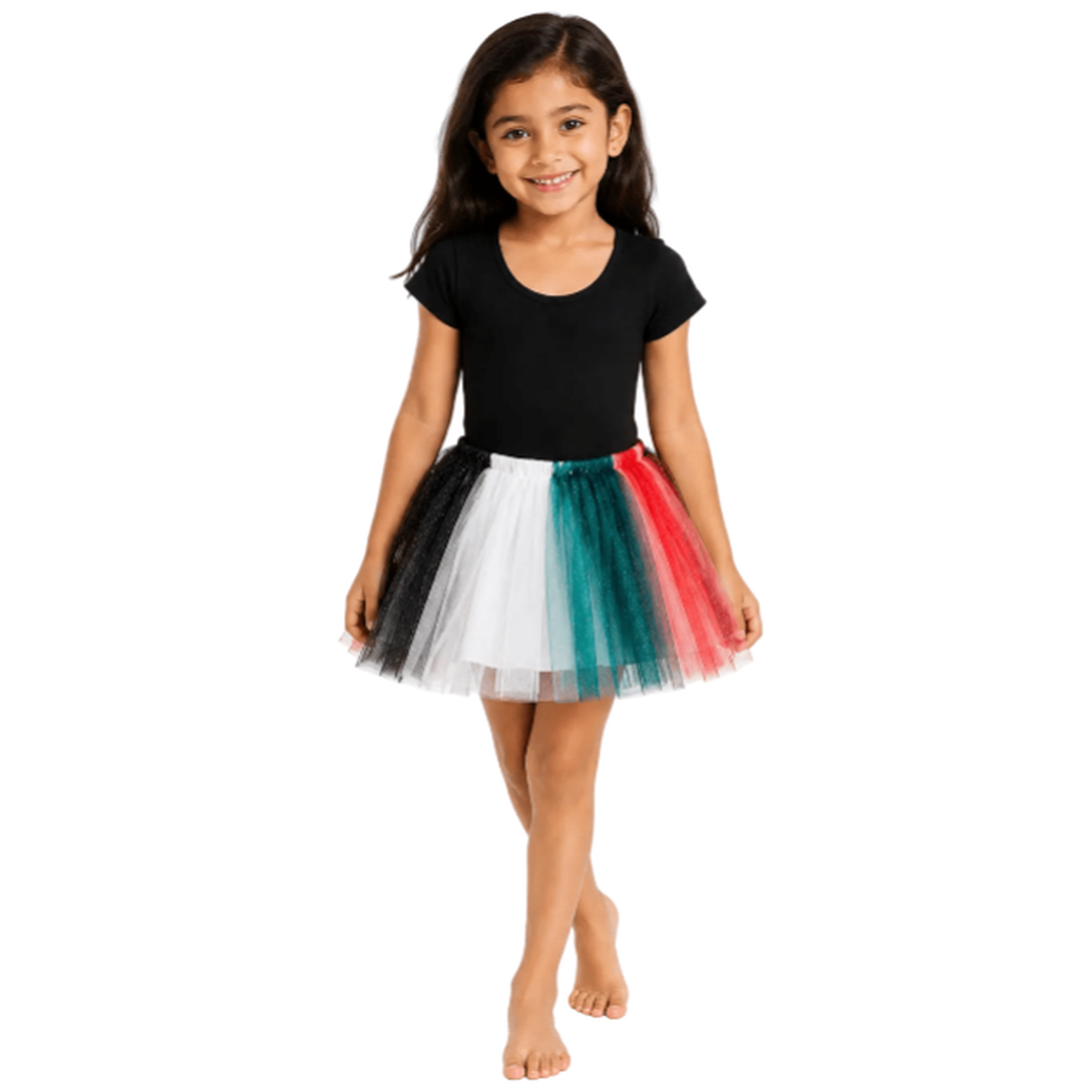 UAE Flag Skirt For Girls - OneSports - #dubai