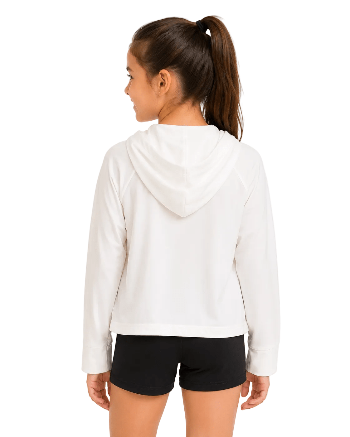 Long Sleeved Hoodie White - OneSports - dubai