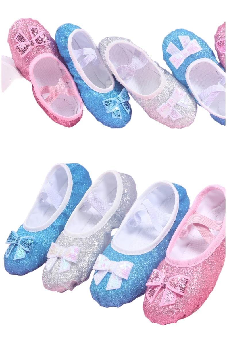 Sparkle Blue Ballet Shoes