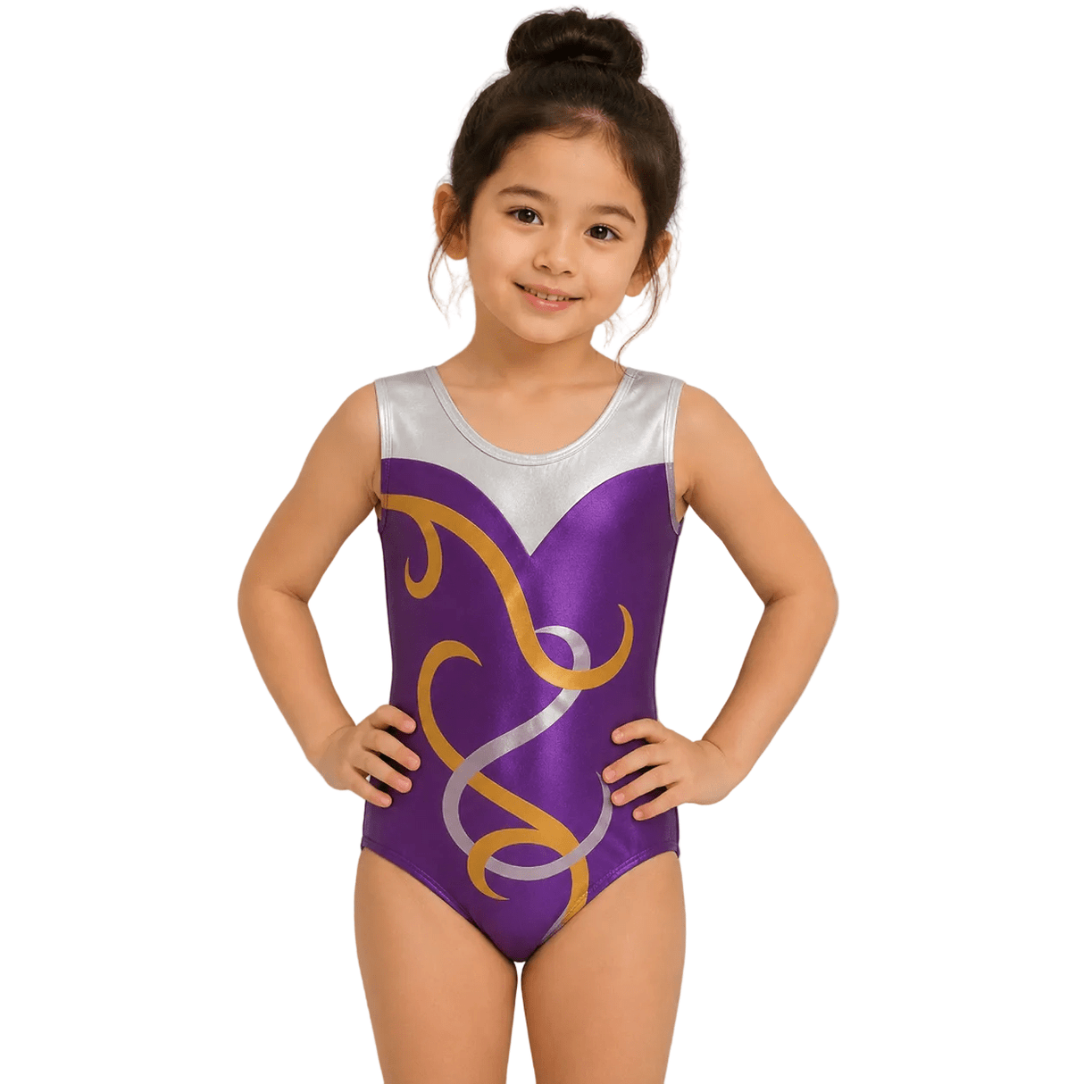 Gymnastics Training Girls Leotard Luxe - OneSports - dubai