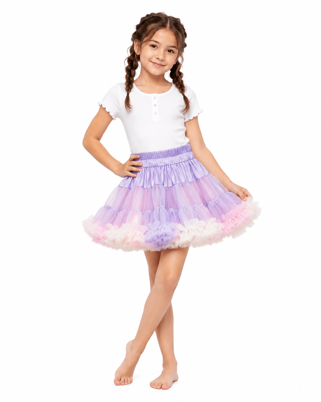 Maple Tulle Party Girls Skirt - OneSports - dubai