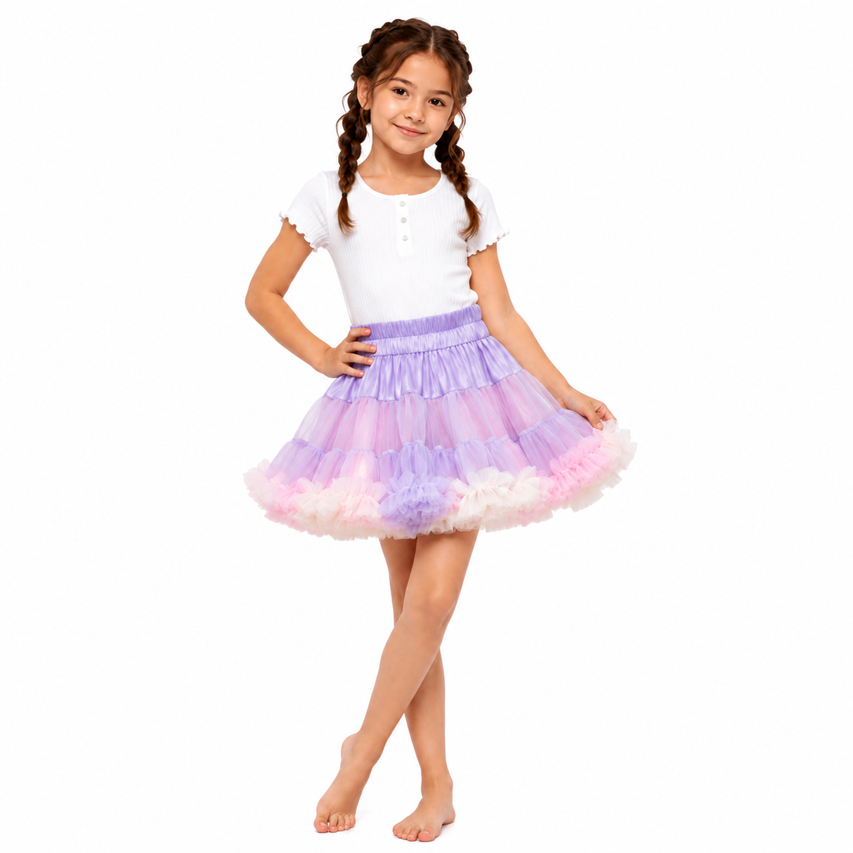 Maple Tulle Party Girls Skirt - OneSports - #dubai
