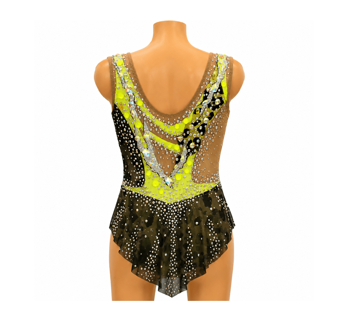 125-130 cm Competition Leotard Marigold - OneSports - dubai