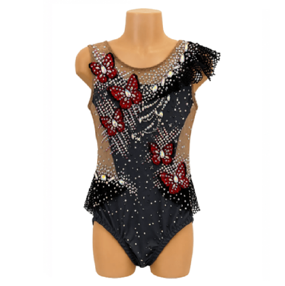 130-135 cm Competition Leotard Pansy