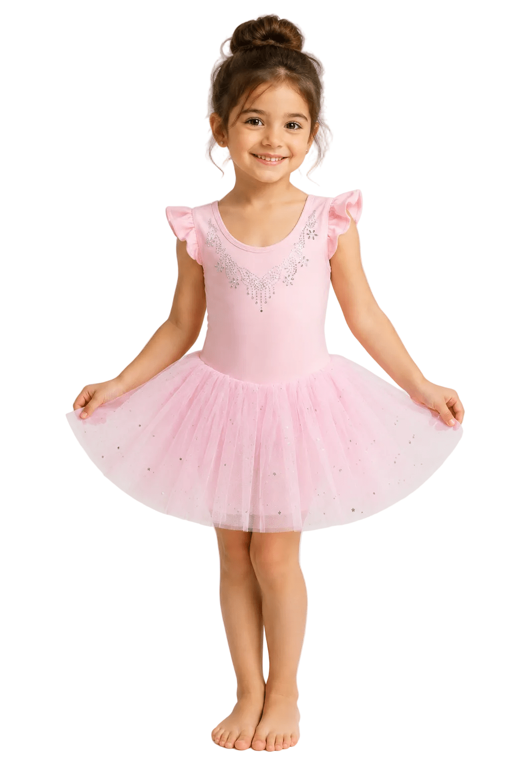 Kids Ballet Tulle Dress Rose - OneSports - dubai