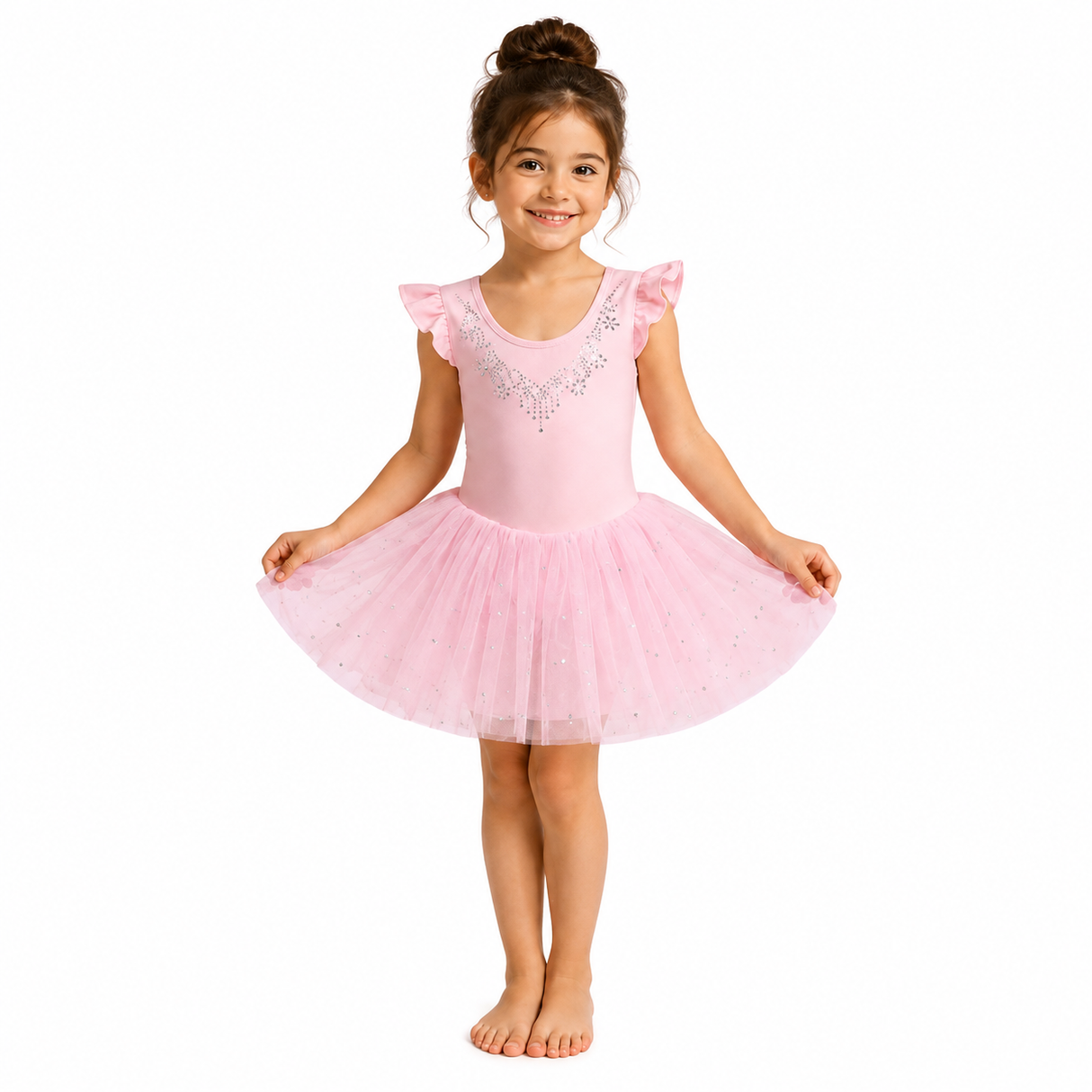Kids Ballet Tulle Dress Rose - OneSports - #dubai