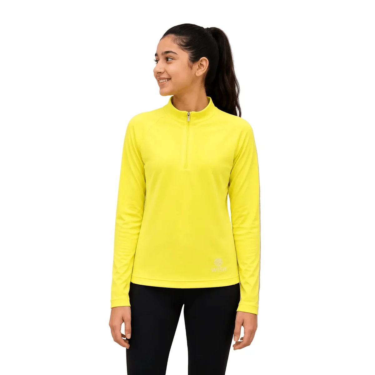 Long Sleeved Daily Girls Shirt Lime