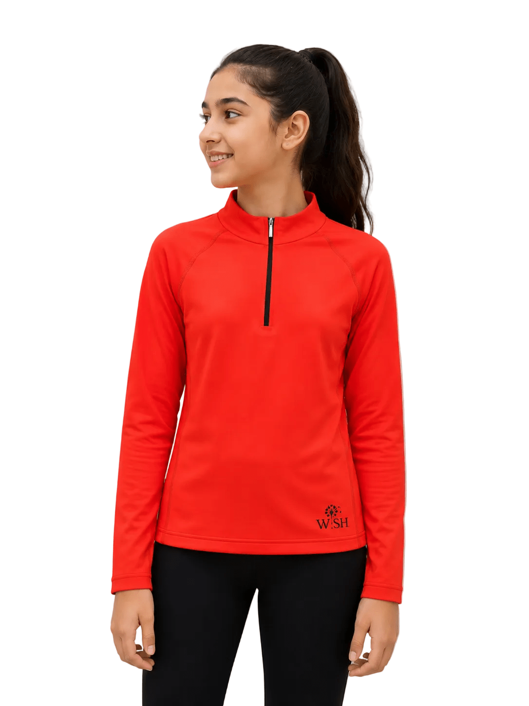 Long sleeved shirt Neon Red WISH - OneSports - dubai