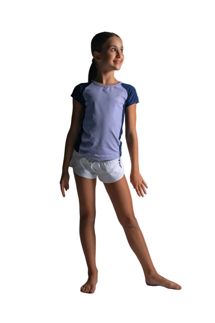 Sports Dry Fit Mesh Lilac shirt Wish - OneSports - dubai