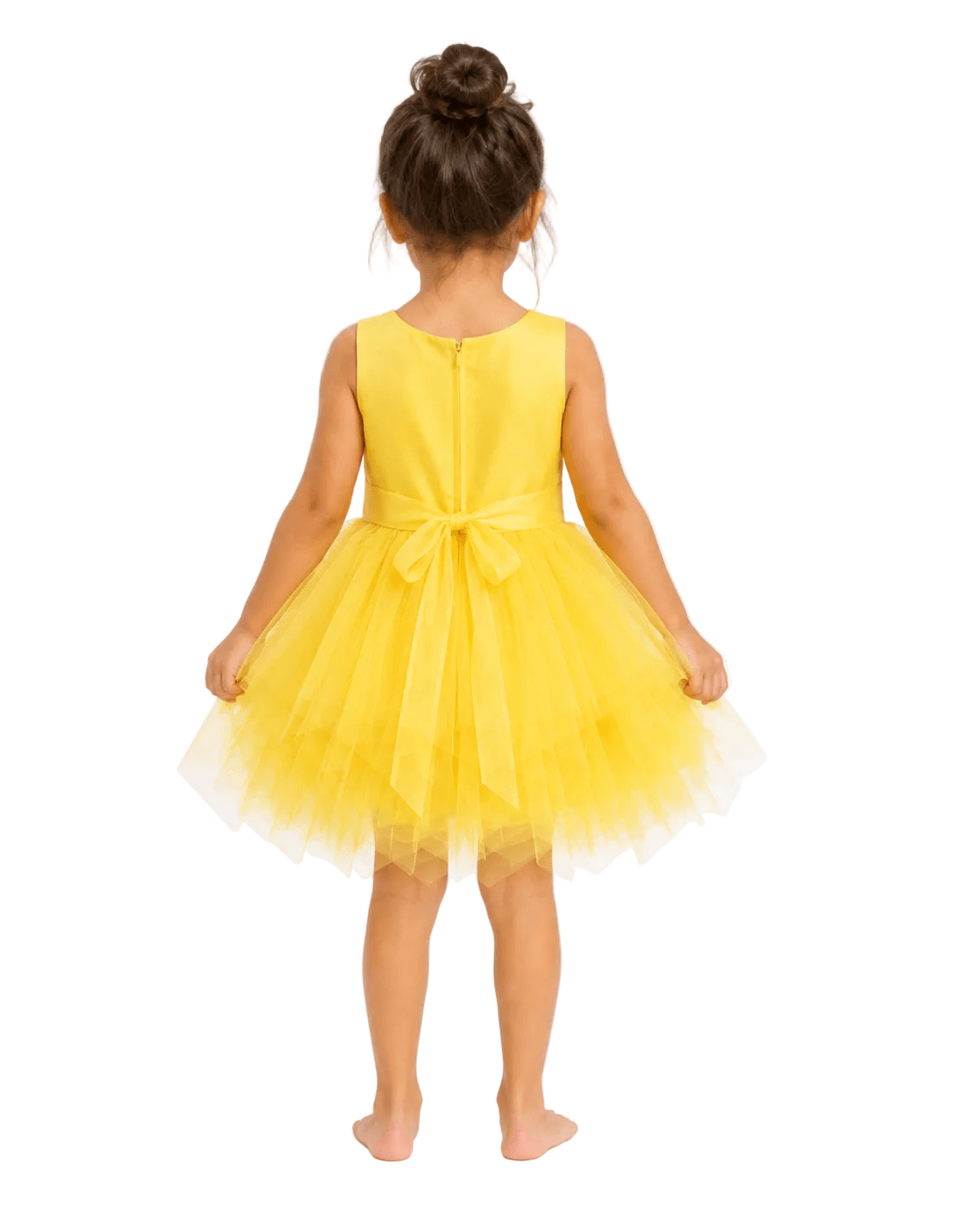 Kids Ballet Tulle Dress Yellow - OneSports - dubai