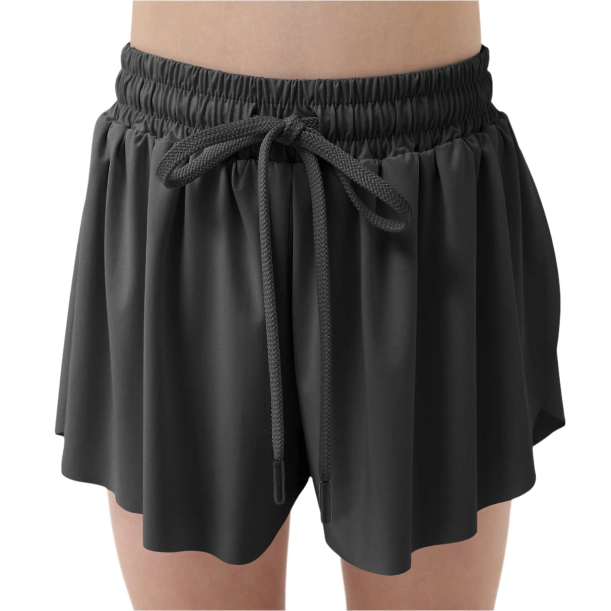 Double Loose shorts Black - OneSports - dubai