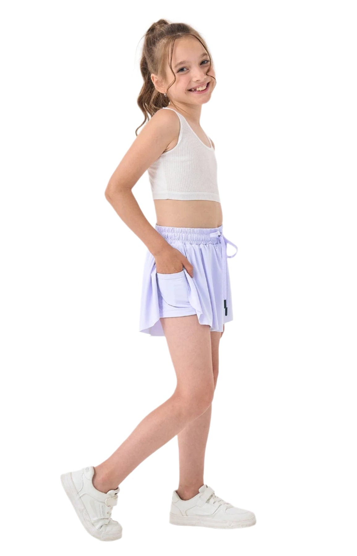 Double Loose shorts Lilac
