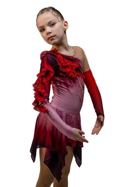 129 - 140cm Figure Skating dress Peony - OneSports - dubai
