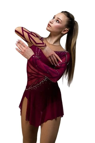 129-140cm Figure Skating dress Corn Flower