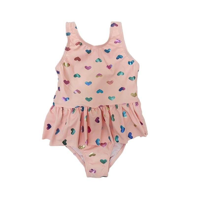 Heart Print Swimsuit - OneSports - dubai