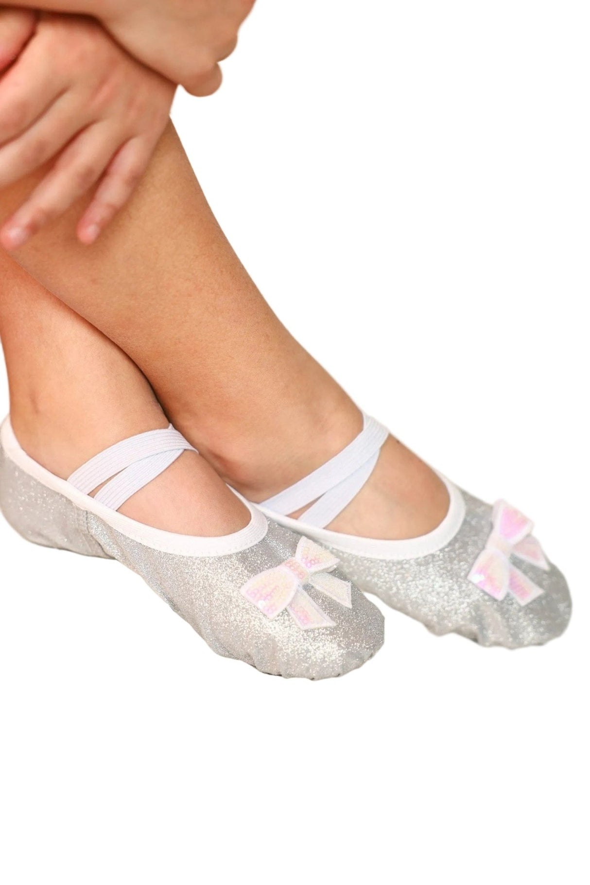 Sparkle Silver Ballet Shoes - OneSports - dubai