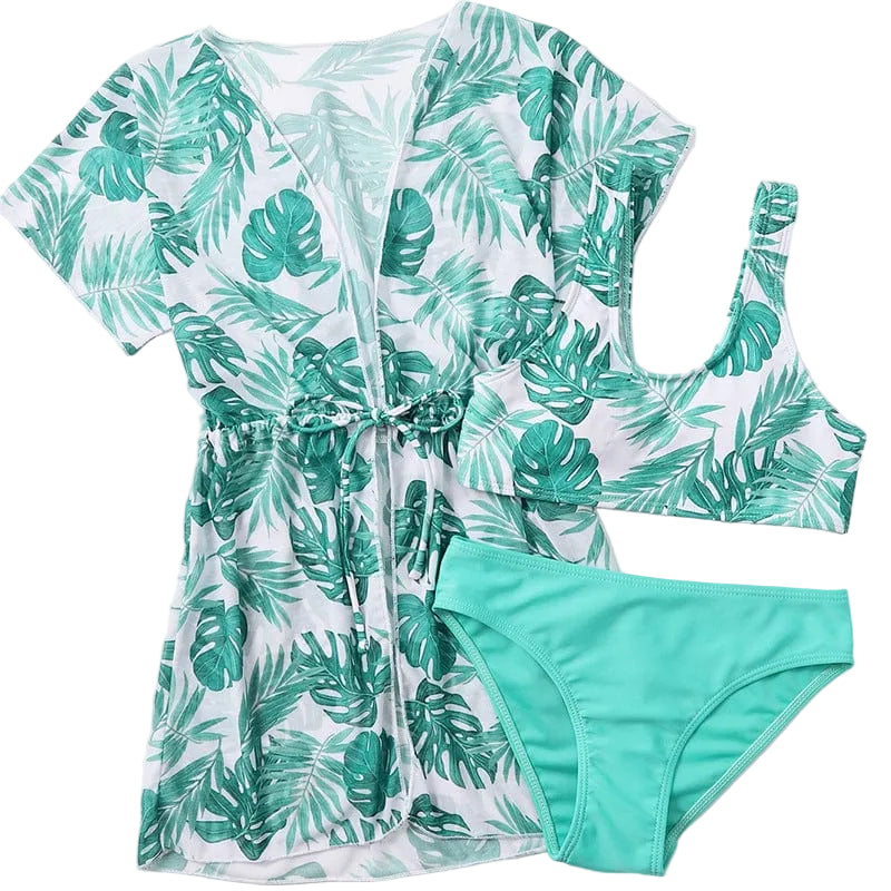 Green 3 piece Swim Set - OneSports - dubai