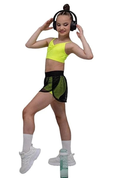 Double Shorts Web Black/Lime