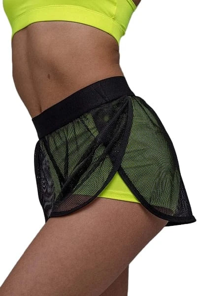 Double Shorts Web Black/Lime
