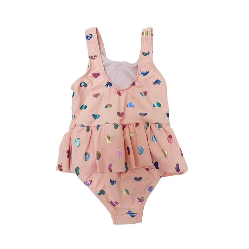 Heart Print Swimsuit - OneSports - dubai