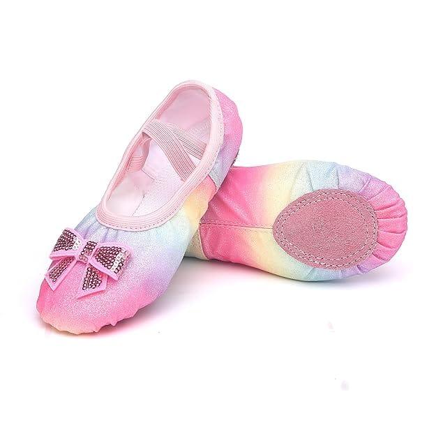 Sparkle Rainbow Ballet Shoes