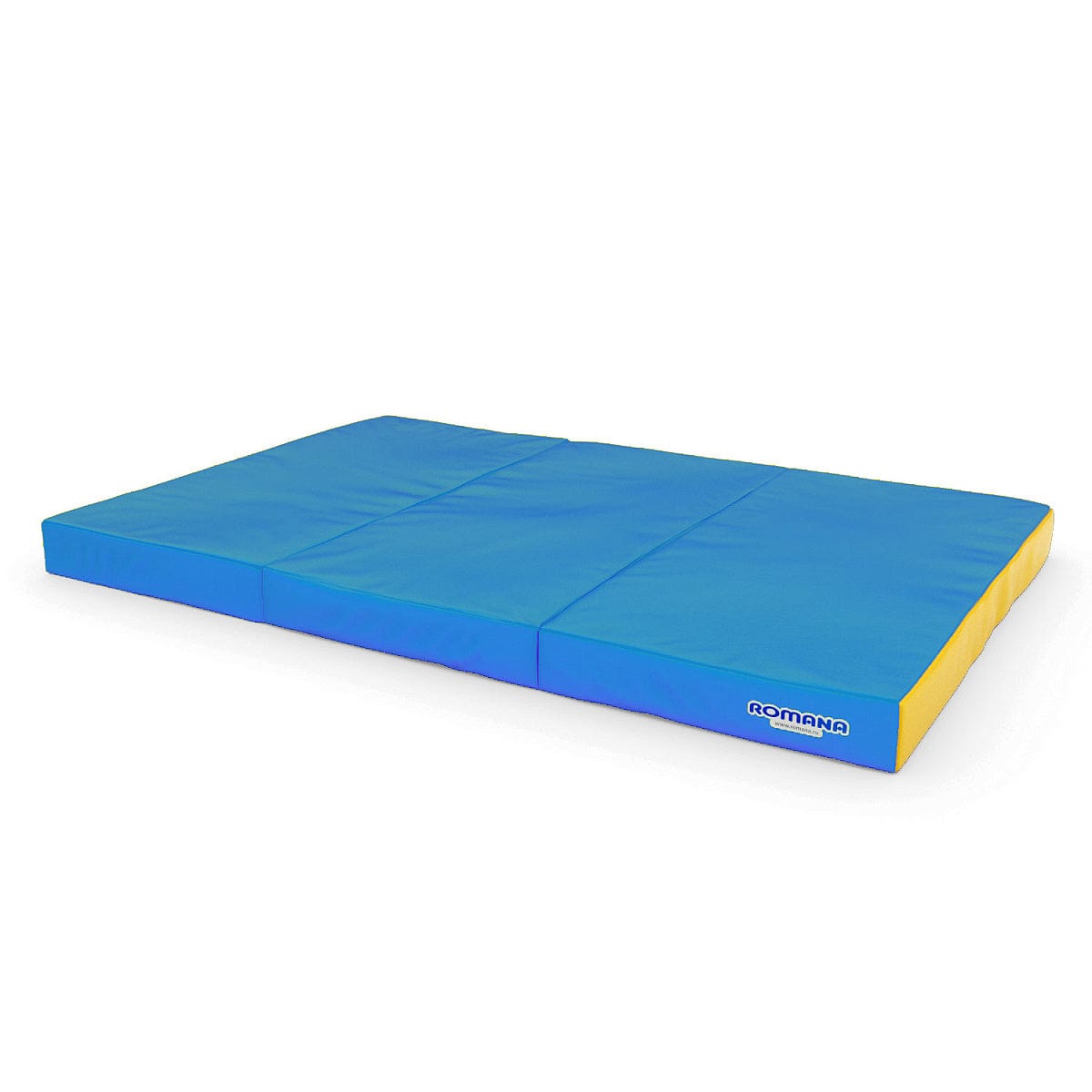 romana foldable safety mat blue yellow for kids wall bars onesports uae
