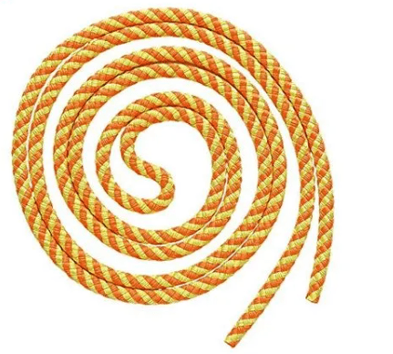 Professional rhythmic gymnastics rope by SASAKI for throws swings and catches on OneSports.ae