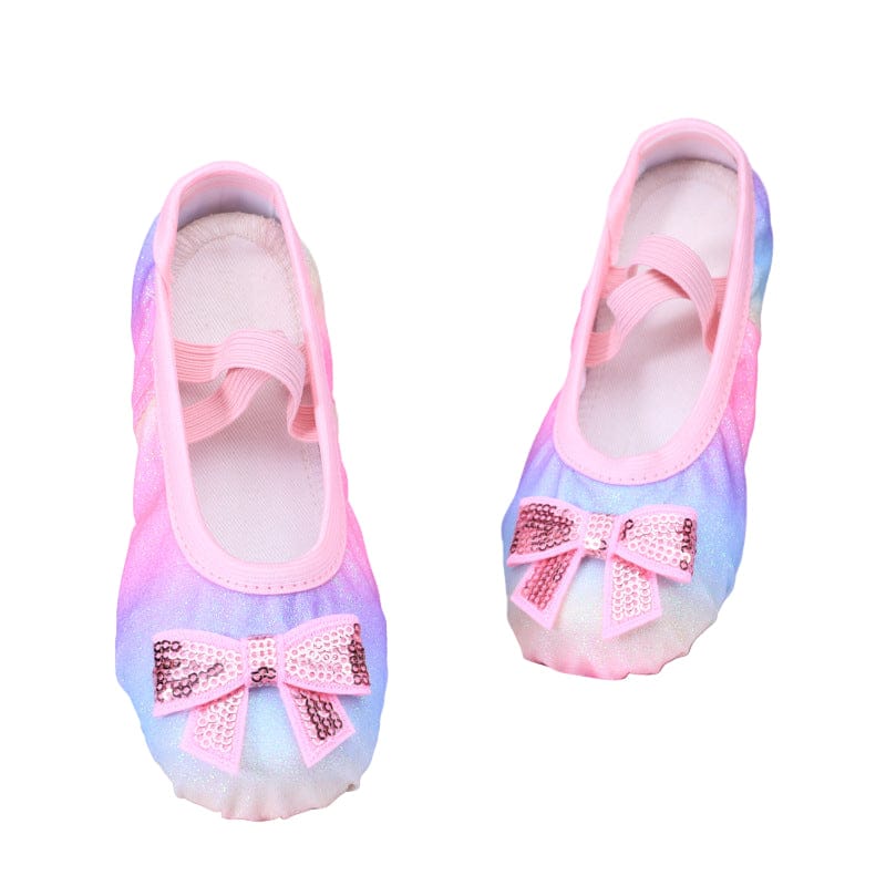 Sparkle Rainbow Ballet Shoes - OneSports - dubai