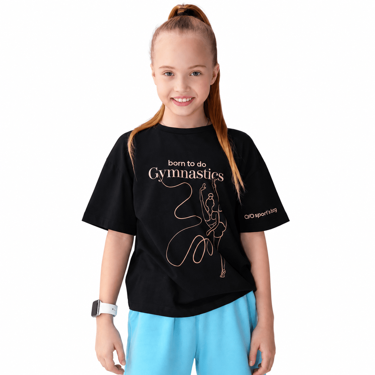 SS Gymnastics Born T Shirt For Girls - OneSports - #dubai