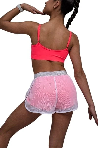 Double Shorts Web White/Pink