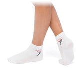 Printed Gymnast White Socks