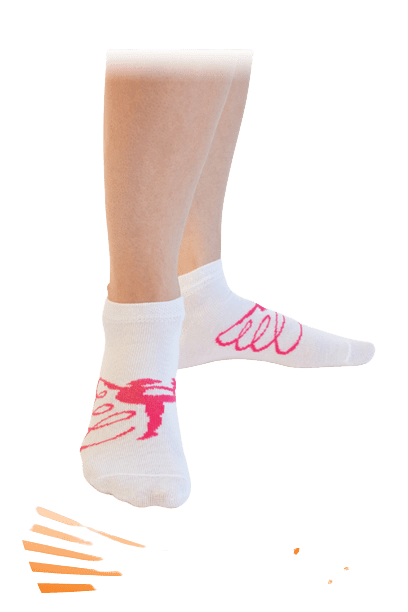 Ribbon Gymnast Socks - OneSports - dubai