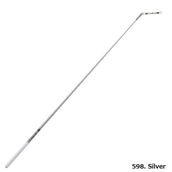 Chacott metallic 598 silver Holographic stick 60 cm RG apparatus for rhythmic gymnastics training and competition by OneSports.ae