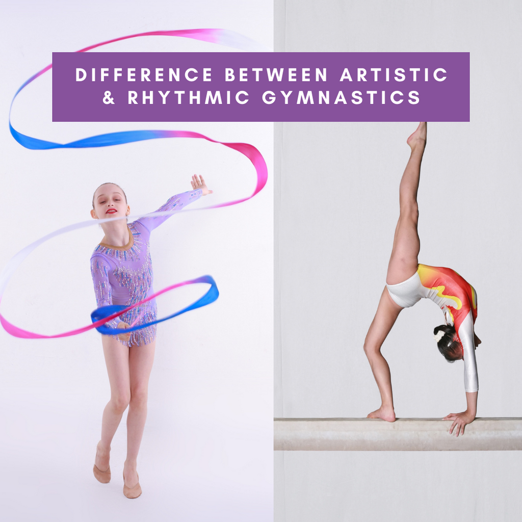 What is the difference between rhythmic and artistic gymnastics