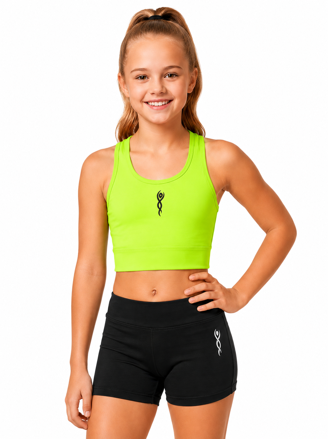 Vnt Professional Training Crop Top Neon Green - OneSports - dubai