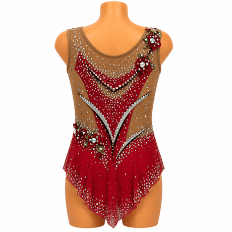 120-125 cm Competition Leotard Coneflower - OneSports - dubai