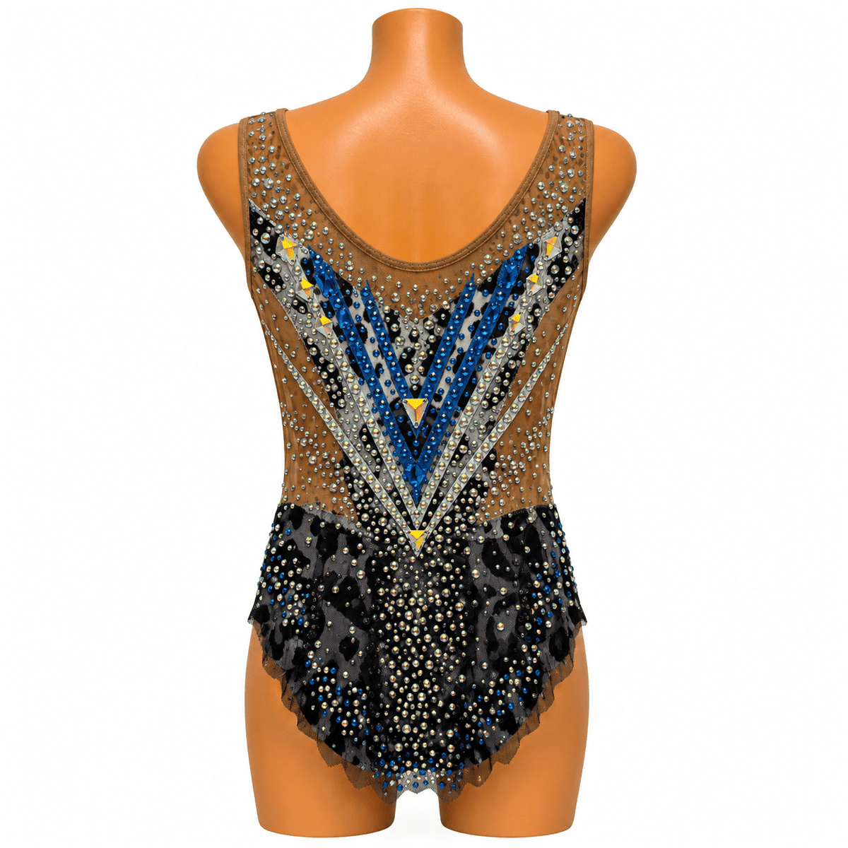 125-130 cm Competition Leotard Bluebell - OneSports - dubai