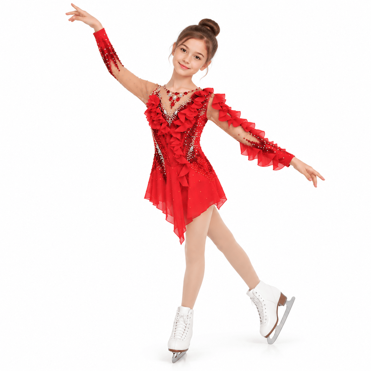 117-122 cm Figure Skating Dress Edge - OneSports - #dubai