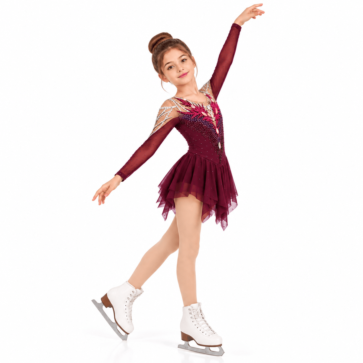 129-140 cm Figure Skating Dress Choctaw - OneSports - #dubai