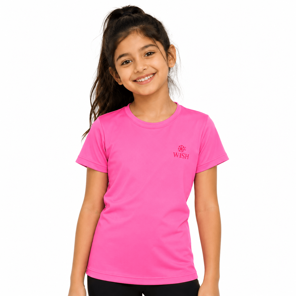 Sports Dry Fit Neon Pink shirt Wish - OneSports - dubai
