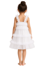 Kids Ballet Tulle Dress Cloud White - OneSports - dubai