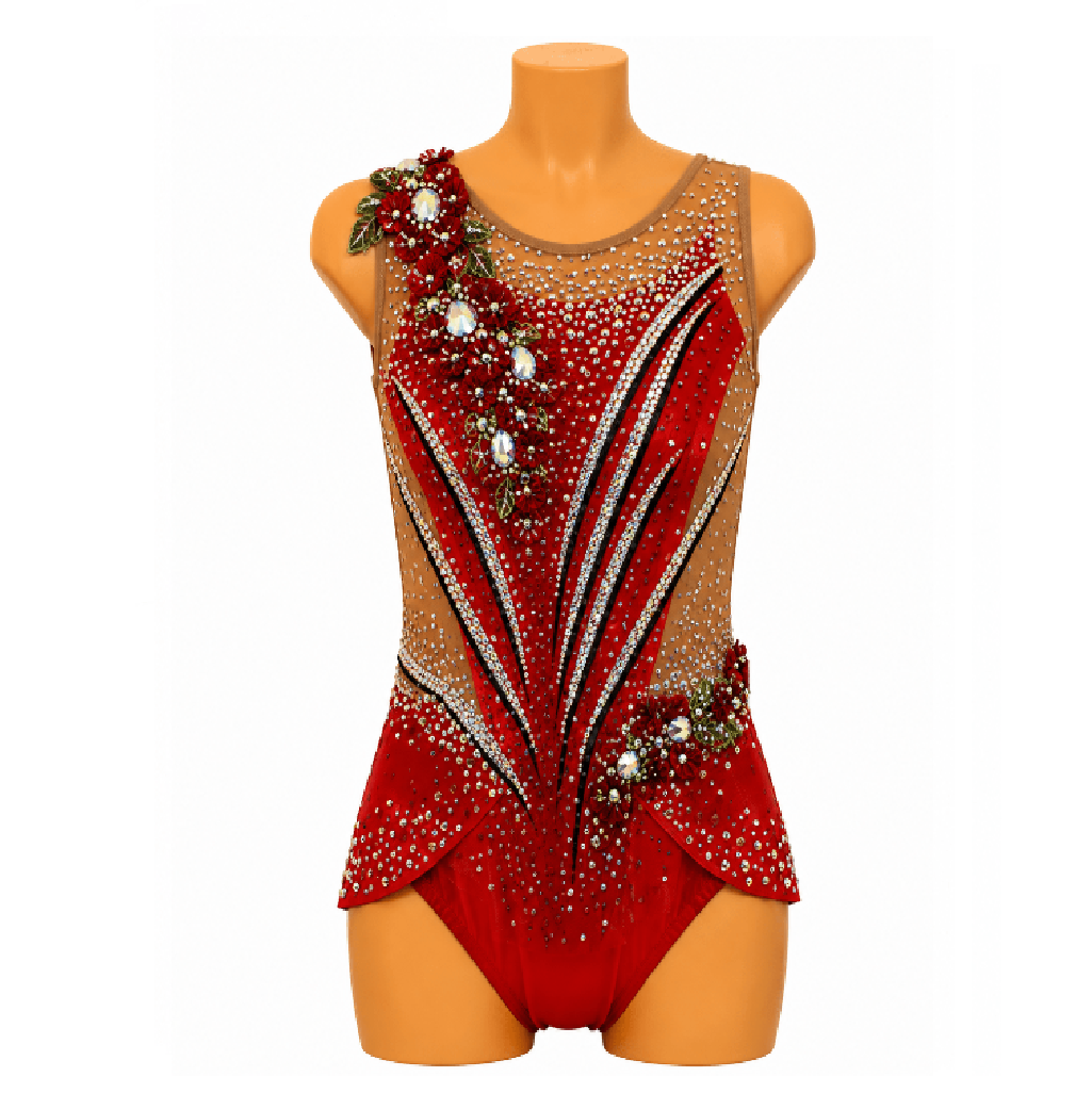 120-125 cm Competition Leotard Coneflower