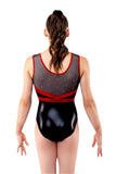 Contour Black Red Leotard