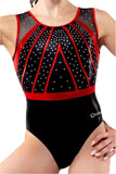 Contour Black Red Leotard