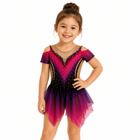 113-122 cm Figure Skating Dress Aella - OneSports - dubai