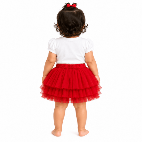 Baby Tutu Skirt Red - OneSports - dubai